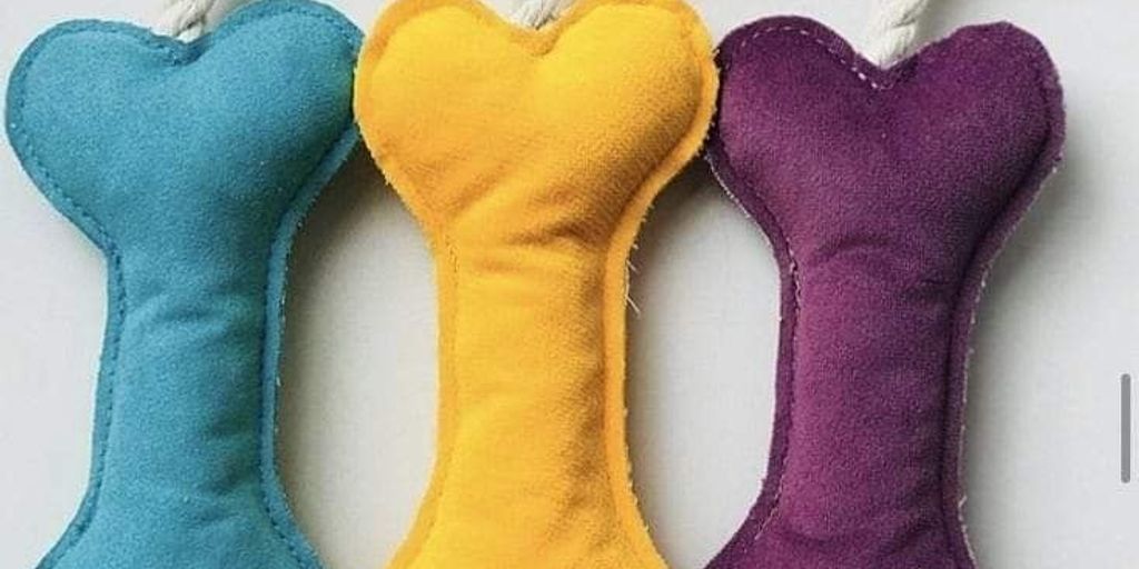 DIY dog toy fabric rubber