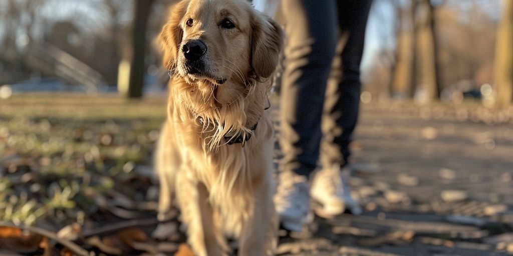 Hundetraining für Anfänger - dog training on leash